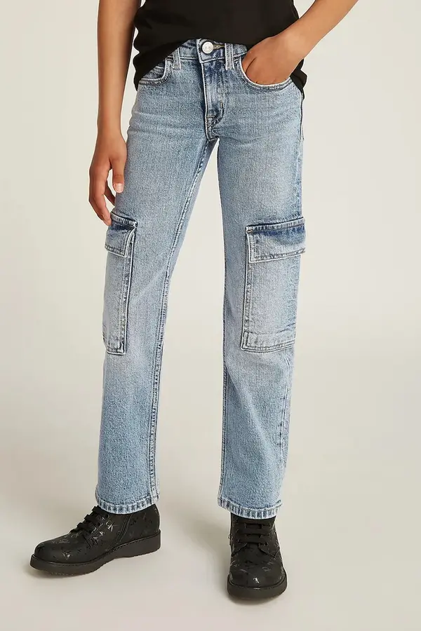 Calvin Klein Jeans Otroške kavbojke Calvin Klein Jeans MR STRAIGHT