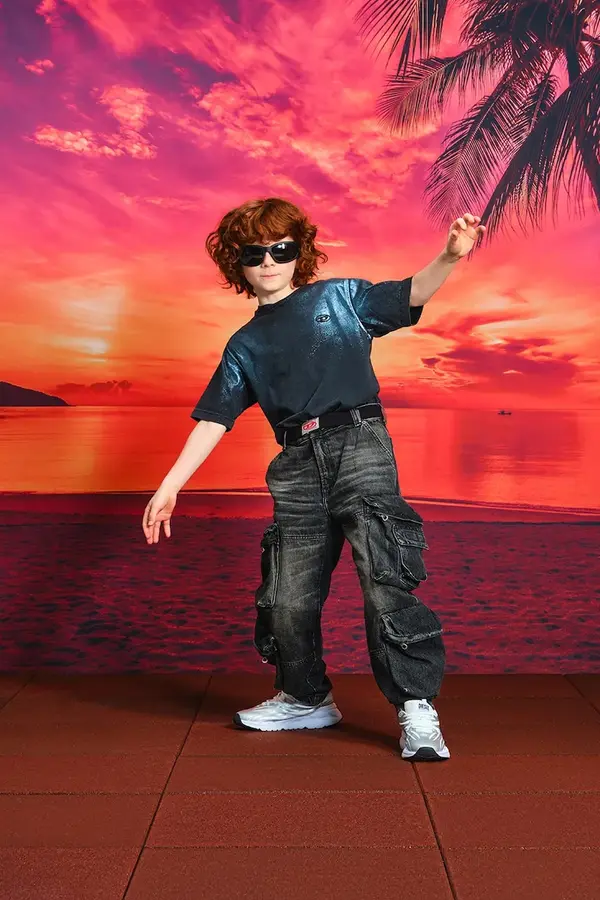 Diesel Otroške kavbojke Diesel DFISH-CARGO-S-J TROUSERS