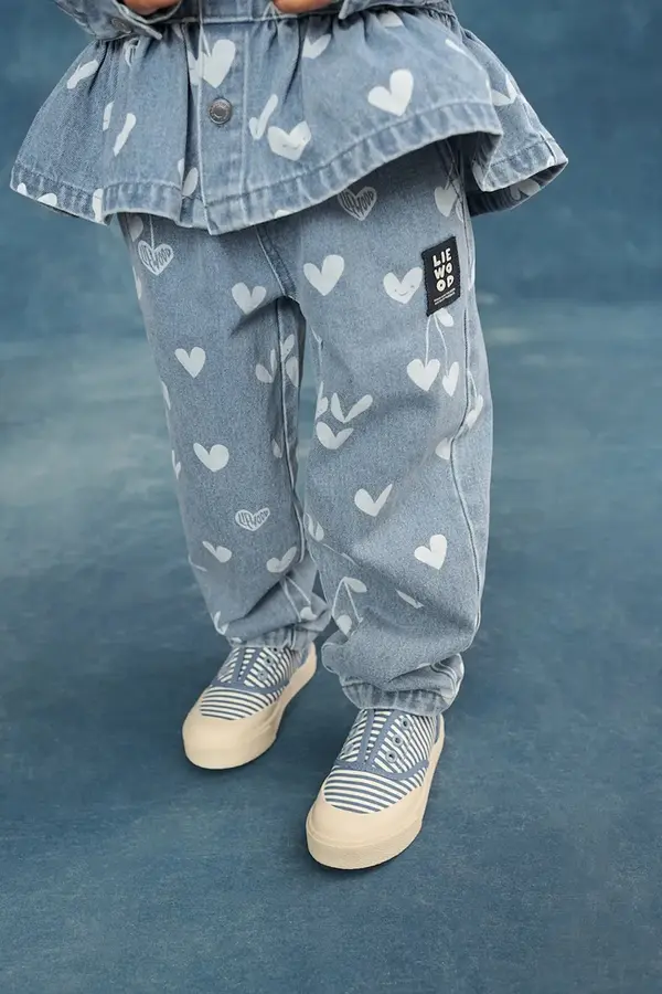 Liewood Otroške kavbojke Liewood Borris Printed Denim Pants
