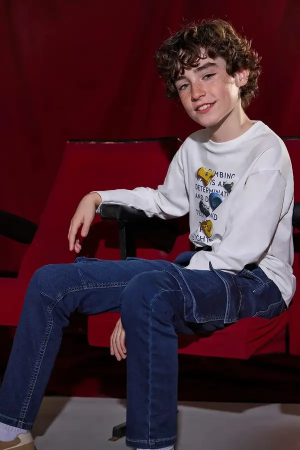 Mayoral Otroške kavbojke Mayoral soft denim jogger