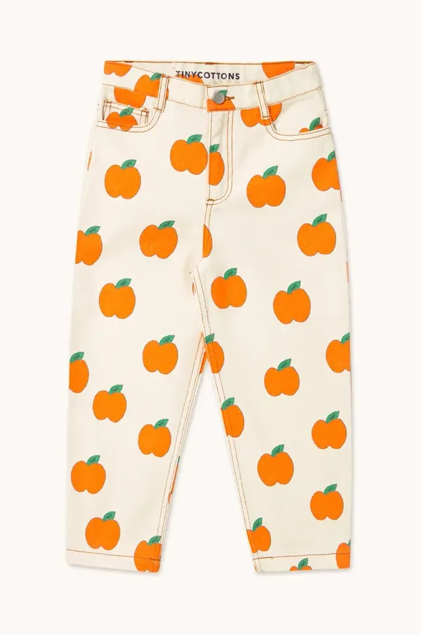 Tinycottons Otroške kavbojke Tinycottons APPLES STRAIGHT JEANS SS25-216