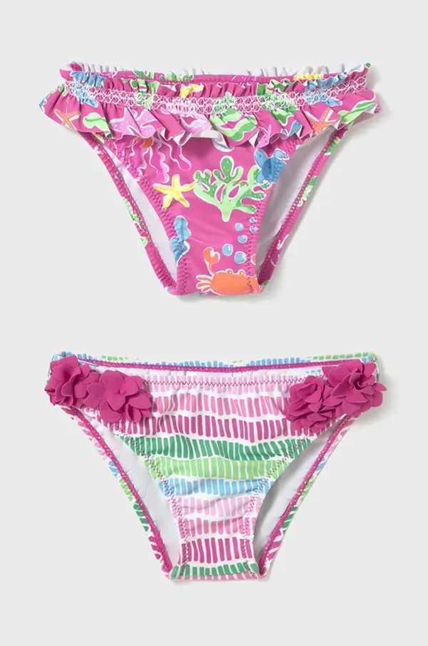 Mayoral Otroške kopalke spodnji del Mayoral 2-pack roza barva, 1642