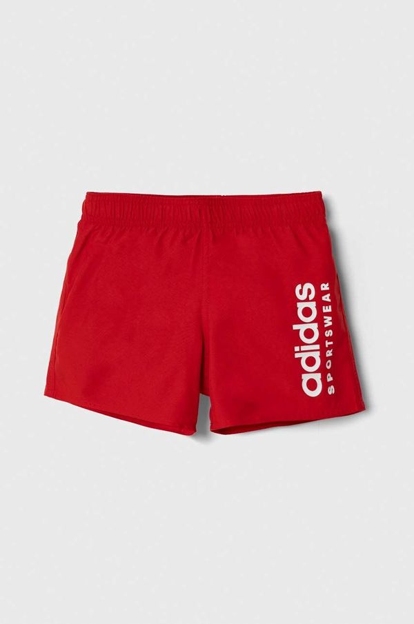 adidas Performance Otroške kopalne kratke hlače adidas Performance ESS L CLX SHORT rdeča barva, IT2687