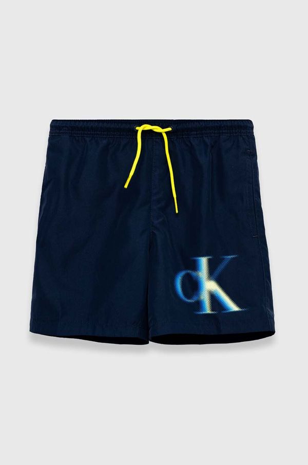 Calvin Klein Jeans Otroške kopalne kratke hlače Calvin Klein Jeans mornarsko modra barva