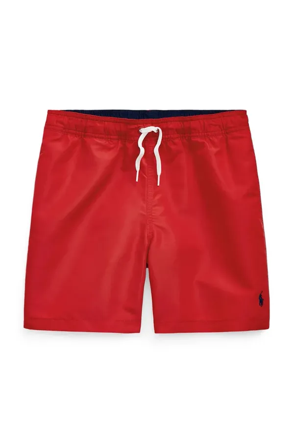 Polo Ralph Lauren Otroške kopalne kratke hlače Polo Ralph Lauren rdeča barva, 323957810001