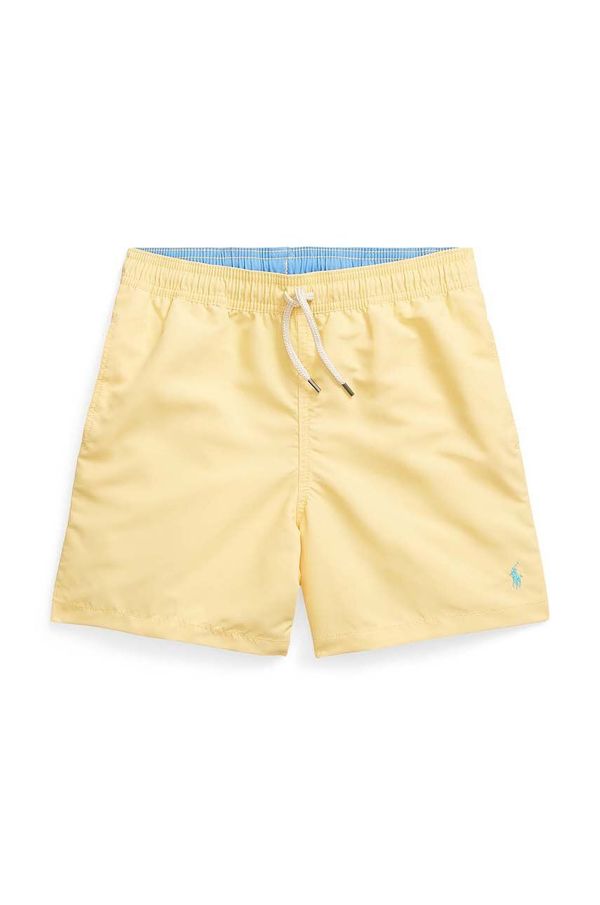 Polo Ralph Lauren Otroške kopalne kratke hlače Polo Ralph Lauren rumena barva