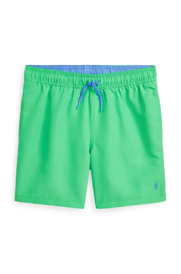 Polo Ralph Lauren Otroške kopalne kratke hlače Polo Ralph Lauren zelena barva, 323957810007