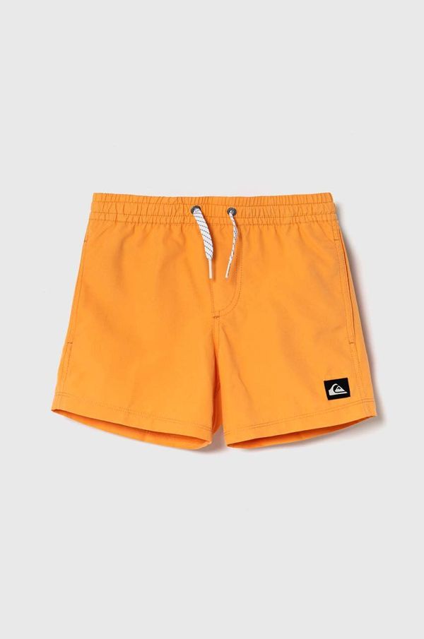 Quiksilver Otroške kopalne kratke hlače Quiksilver SOLID YTH 14 oranžna barva