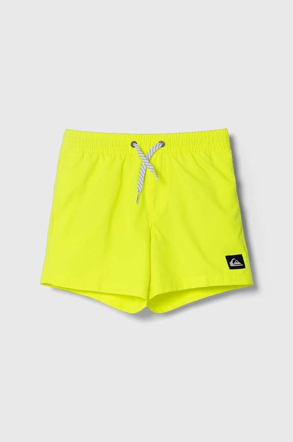 Quiksilver Otroške kopalne kratke hlače Quiksilver SOLID YTH 14 rumena barva