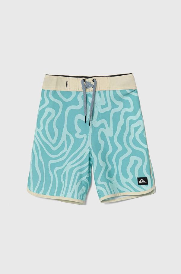 Quiksilver Otroške kopalne kratke hlače Quiksilver SURFSILK turkizna barva