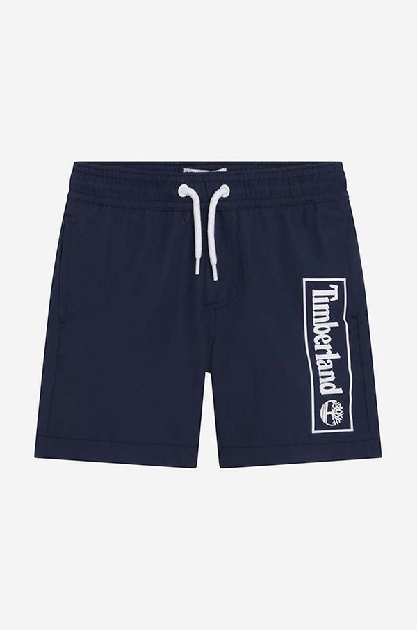 Timberland Otroške kopalne kratke hlače Timberland Swim Shorts mornarsko modra barva