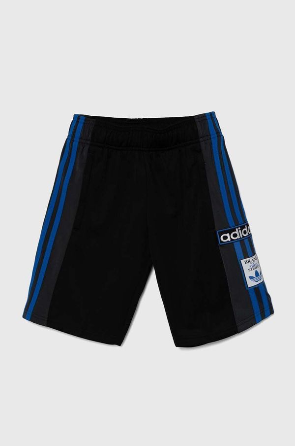 adidas Originals Otroške kratke hlače adidas Originals SHORTS črna barva, IW6009