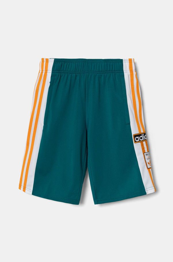 adidas Originals Otroške kratke hlače adidas Originals SHORTS zelena barva, IX5182