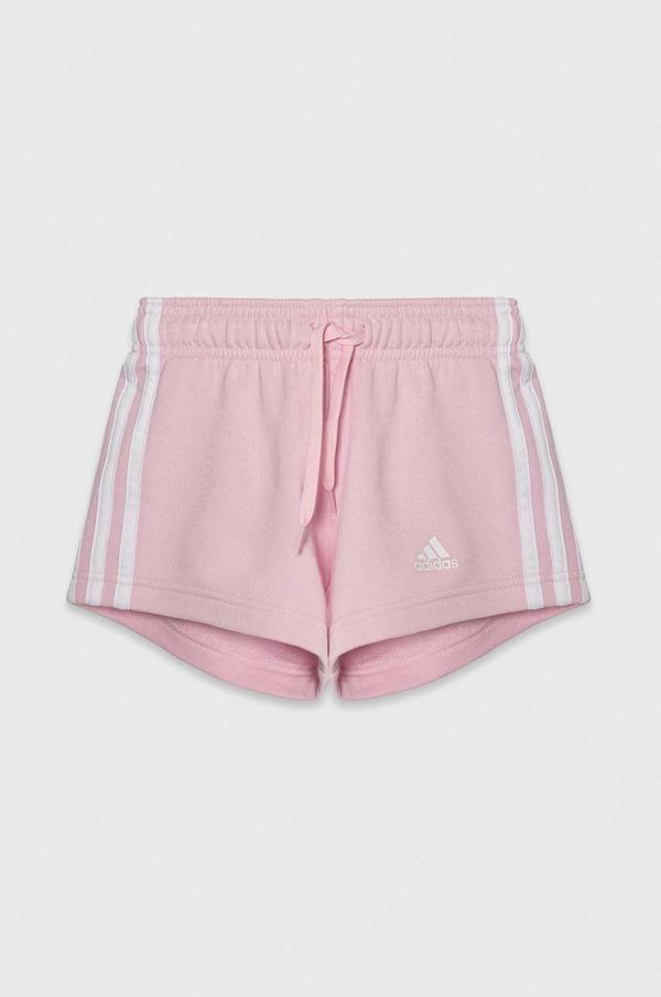 adidas Otroške kratke hlače adidas roza barva