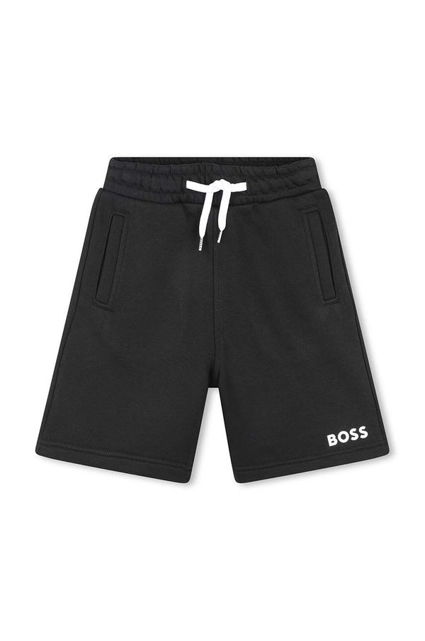 Boss Otroške kratke hlače BOSS črna barva