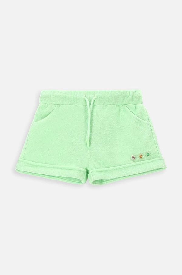 Coccodrillo Otroške kratke hlače Coccodrillo zelena barva