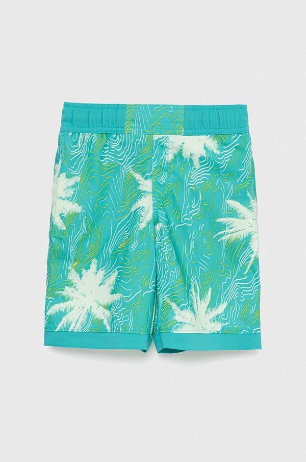 Columbia Otroške kratke hlače Columbia Sandy Shores Boardshort zelena barva