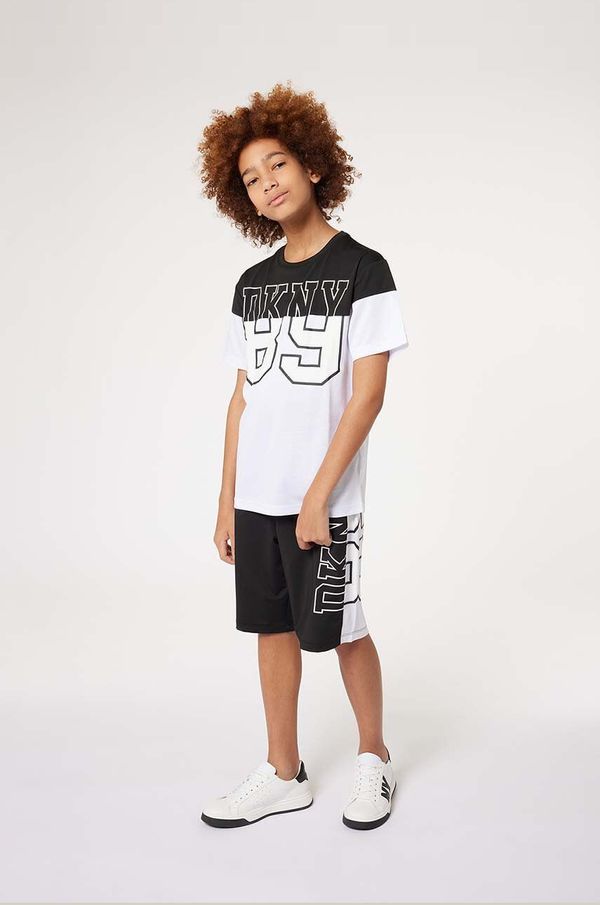 DKNY Otroške kratke hlače Dkny črna barva