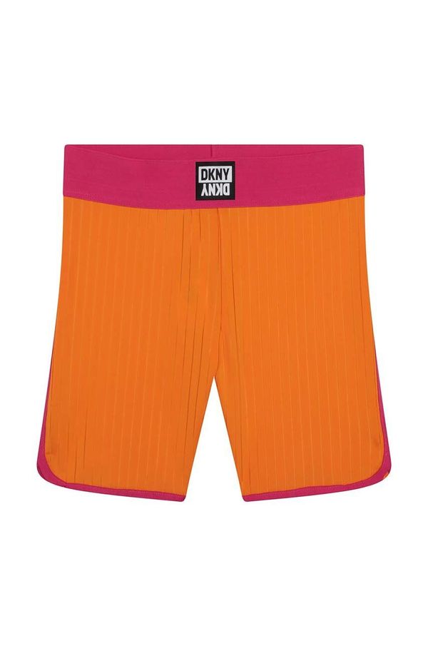 DKNY Otroške kratke hlače Dkny oranžna barva