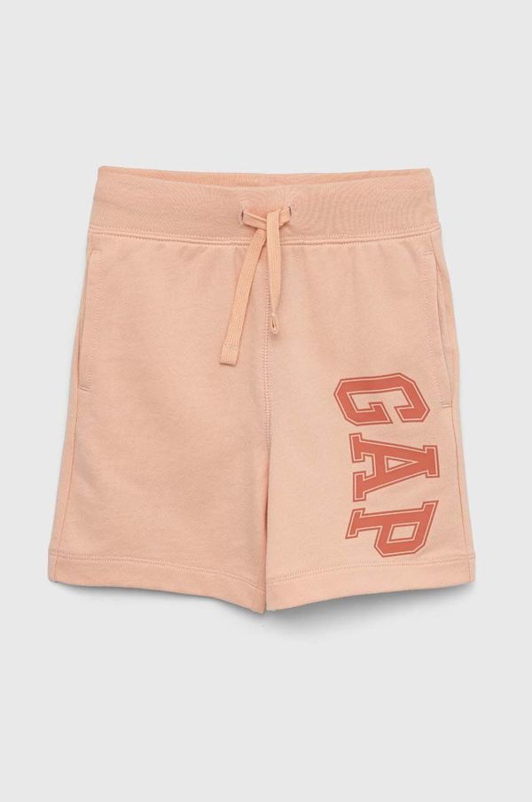 Gap Otroške kratke hlače GAP oranžna barva