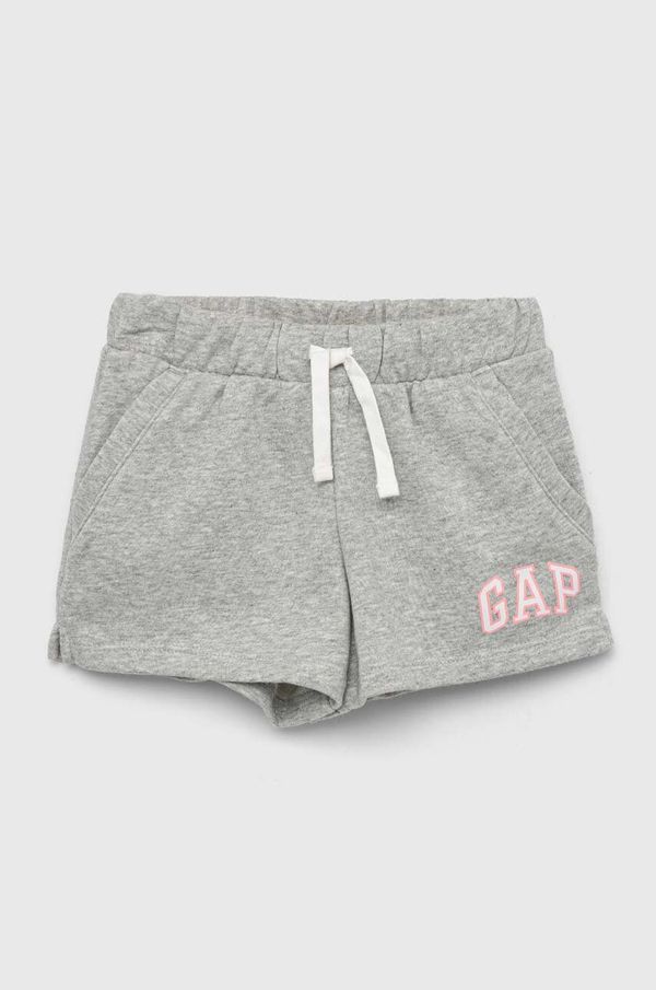 Gap Otroške kratke hlače GAP siva barva