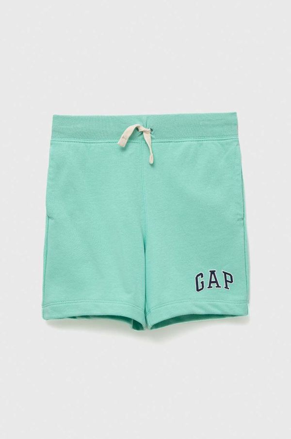 Gap Otroške kratke hlače GAP turkizna barva