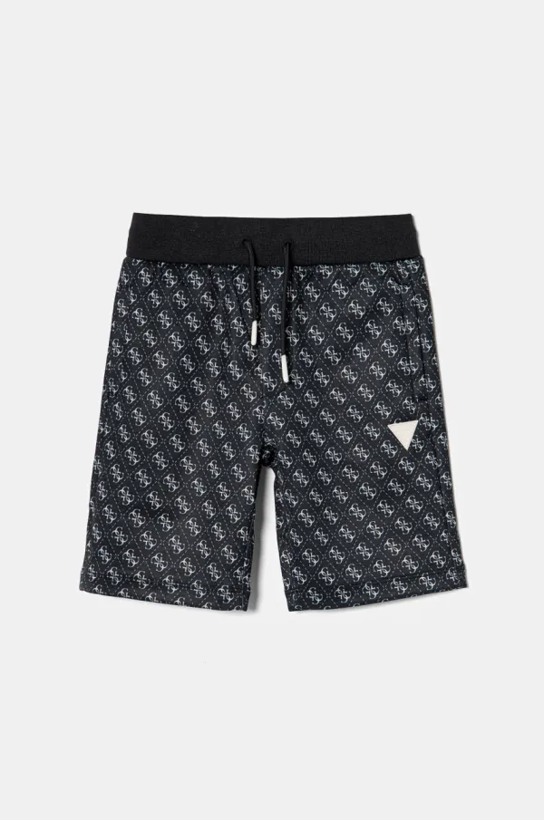 Guess Otroške kratke hlače Guess črna barva, L5RD07 FL04Q