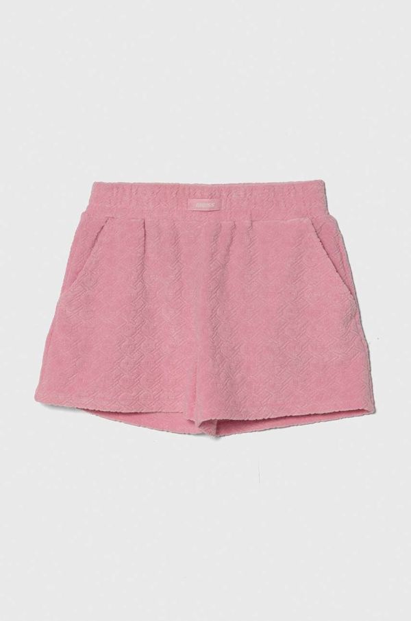 Guess Otroške kratke hlače Guess roza barva