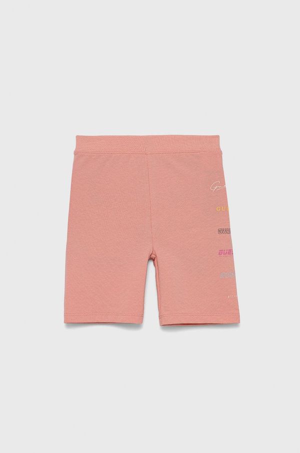 Guess Otroške kratke hlače Guess roza barva