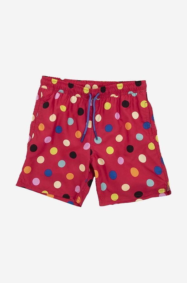 Happy Socks Otroške kratke hlače Happy Socks Big Dot rdeča barva, KBDO116-3500