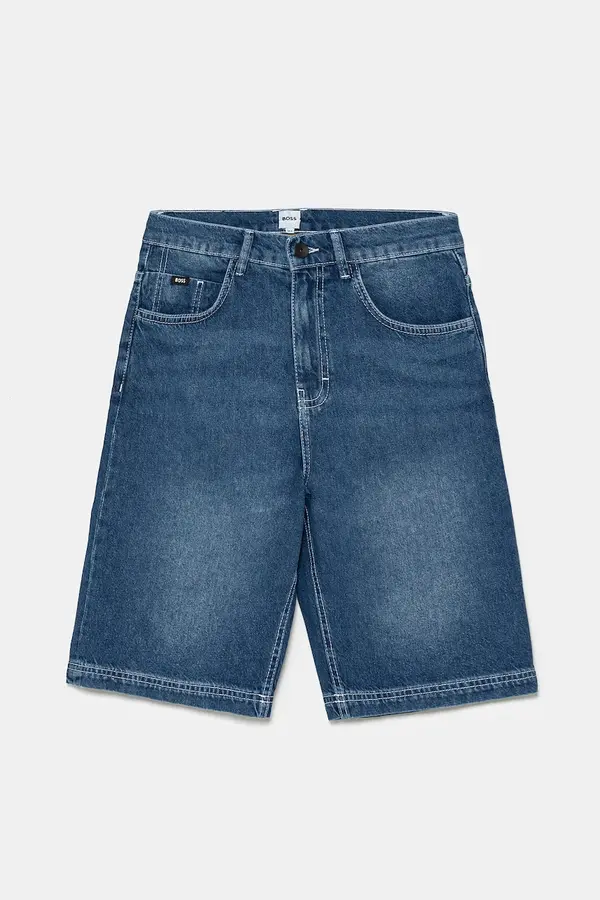BOSS Otroške kratke hlače iz jeansa BOSS