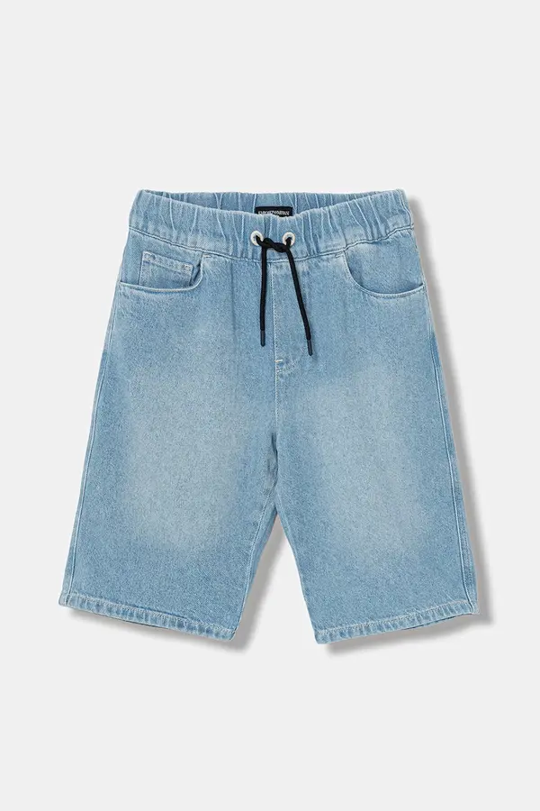 Emporio Armani Otroške kratke hlače iz jeansa Emporio Armani