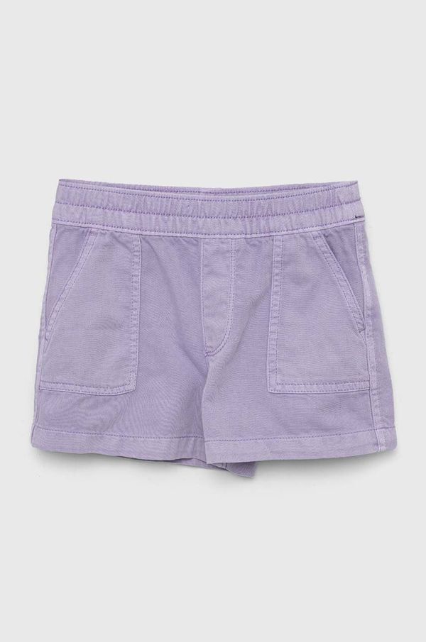 Gap Otroške kratke hlače iz jeansa GAP vijolična barva