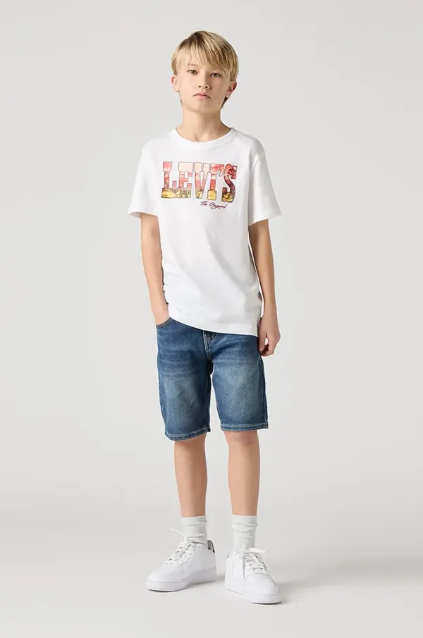 Levi's Otroške kratke hlače iz jeansa Levi's NEW 511 SLIM FIT DENIM SHORT 9EM374