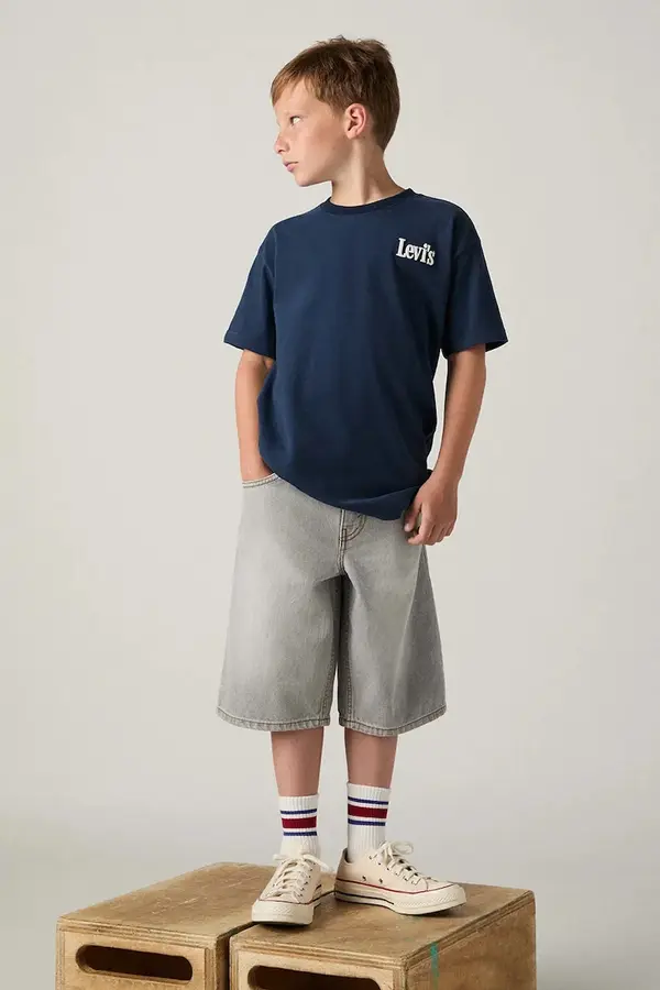 Levi's Otroške kratke hlače iz jeansa Levi's SKATE SHORTS