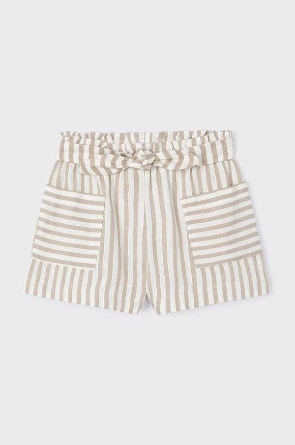 Mayoral Otroške kratke hlače Mayoral bež barva