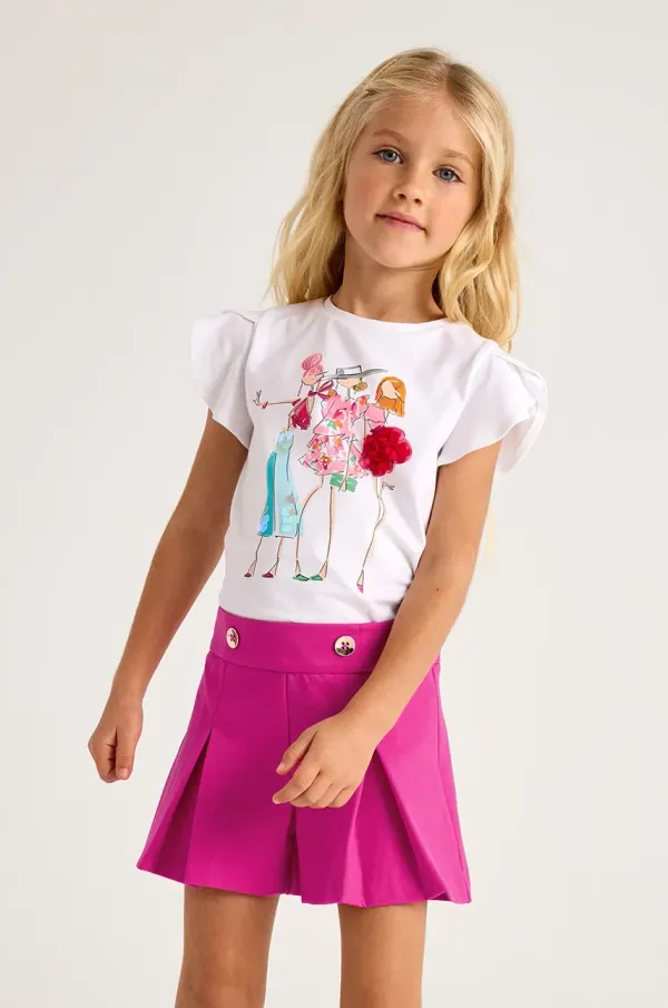 Mayoral Otroške kratke hlače Mayoral roza barva, 3201