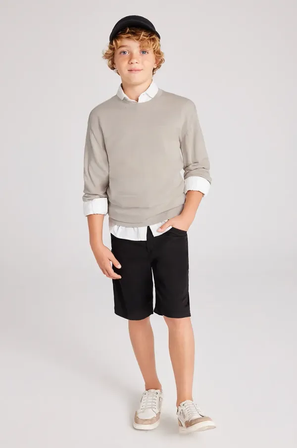 Mayoral Otroške kratke hlače Mayoral slim črna barva, 6201
