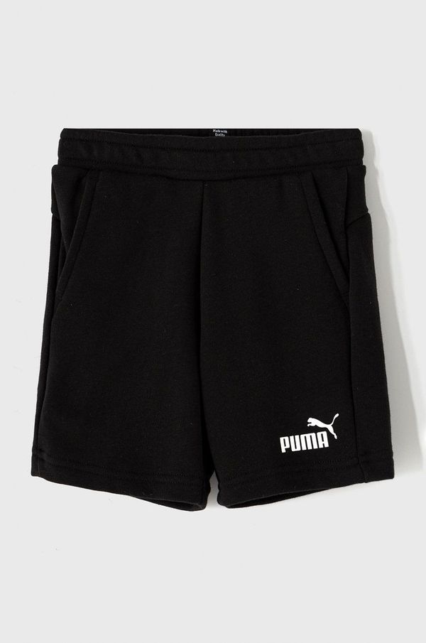 Puma Otroške kratke hlače Puma črna barva,