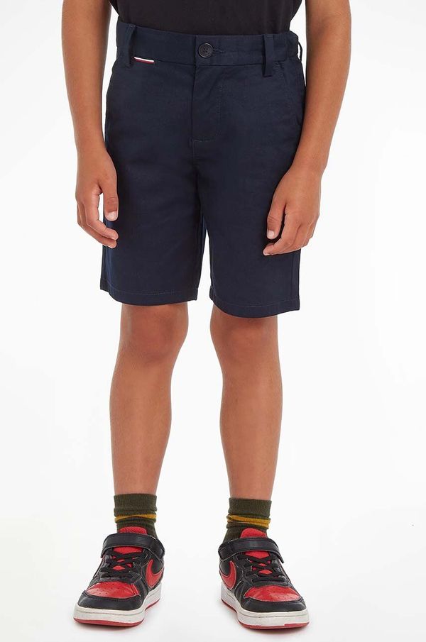 Tommy Hilfiger Otroške kratke hlače Tommy Hilfiger Mornarsko modra barva
