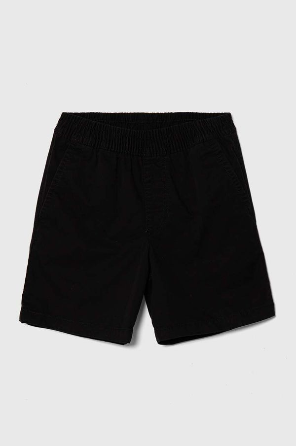 Vans Otroške kratke hlače Vans BY RANGE ELASTIC WAIST SHORT KIDS črna barva