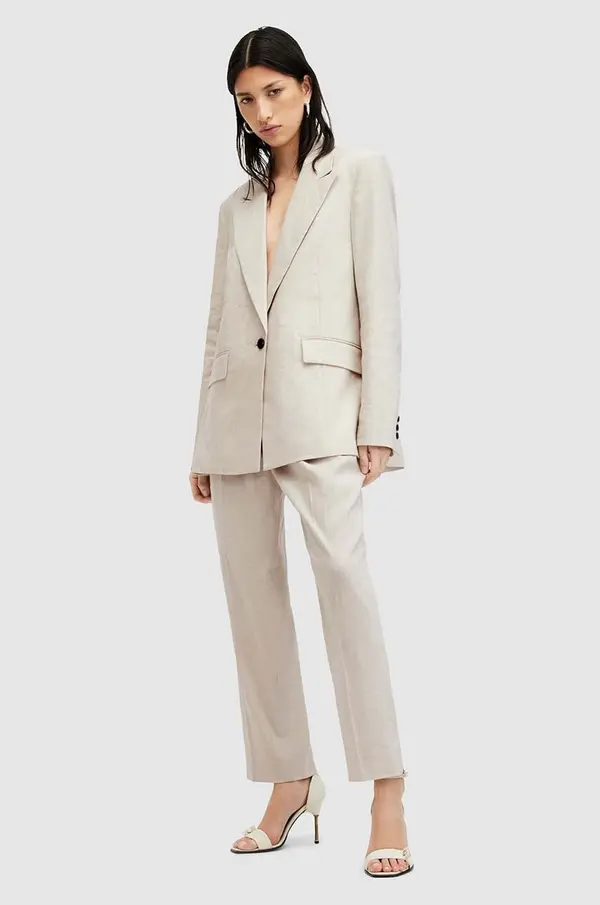AllSaints Otroške lanene hlače AllSaints WHITNEY TROUSER