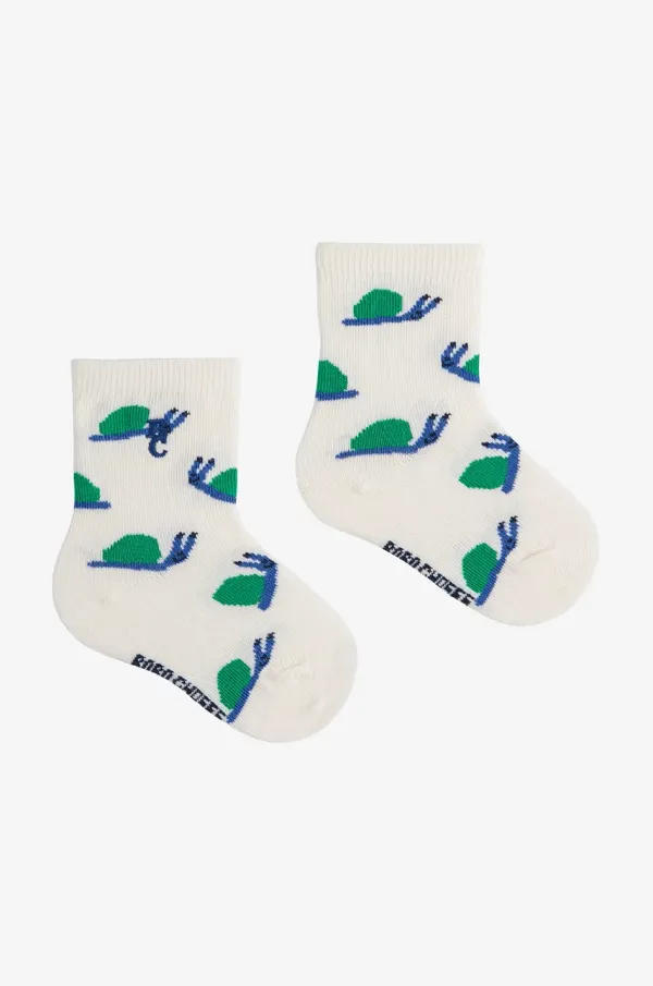Bobo Choses Otroške nogavice Bobo Choses Funny Snail bež barva, 125AH018
