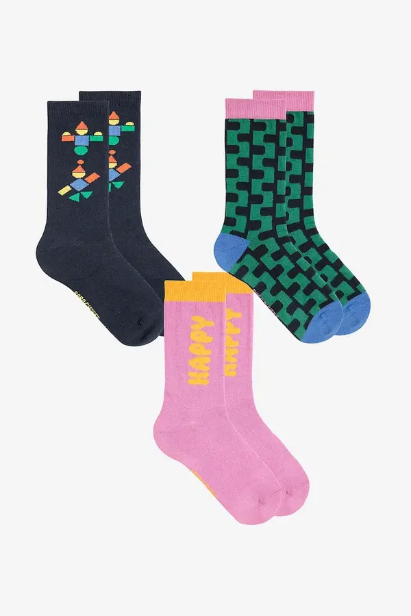 Bobo Choses Otroške nogavice Bobo Choses Happy 3-pack