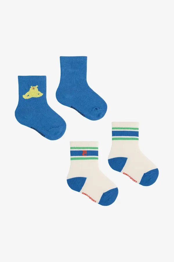 Bobo Choses Otroške nogavice Bobo Choses Hug Me Bear 2-pack 125AH021