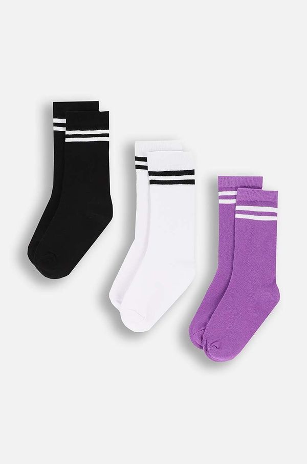 Coccodrillo Otroške nogavice Coccodrillo 3-pack bela barva, BASIC SOCKS