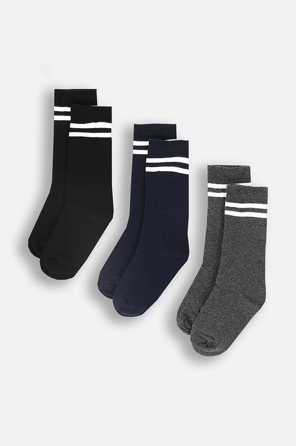 Coccodrillo Otroške nogavice Coccodrillo 3-pack črna barva, BASIC SOCKS