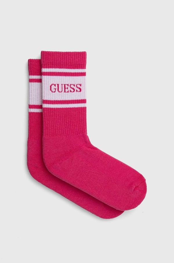 Guess Otroške nogavice Guess roza barva, H4YZ12 ZZ00I