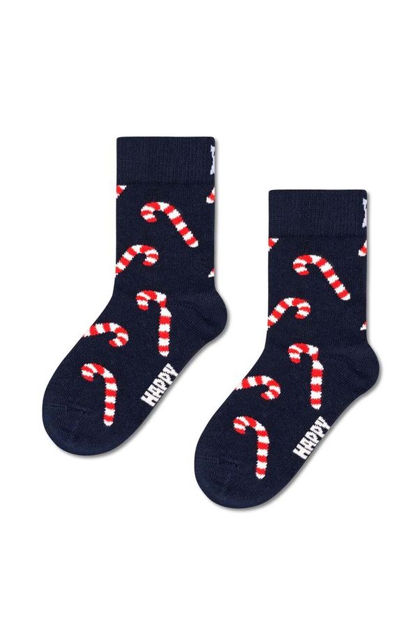 Happy Socks Otroške nogavice Happy Socks Candy Cane Sock mornarsko modra barva