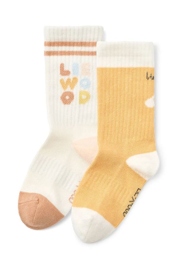 Liewood Otroške nogavice Liewood Annette Socks 2-Pack 2-pack bela barva, LW20013